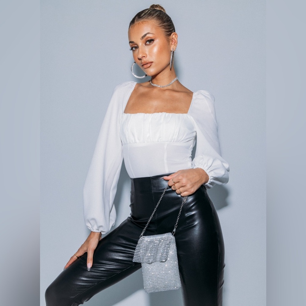 Princess Polly white bodysuit